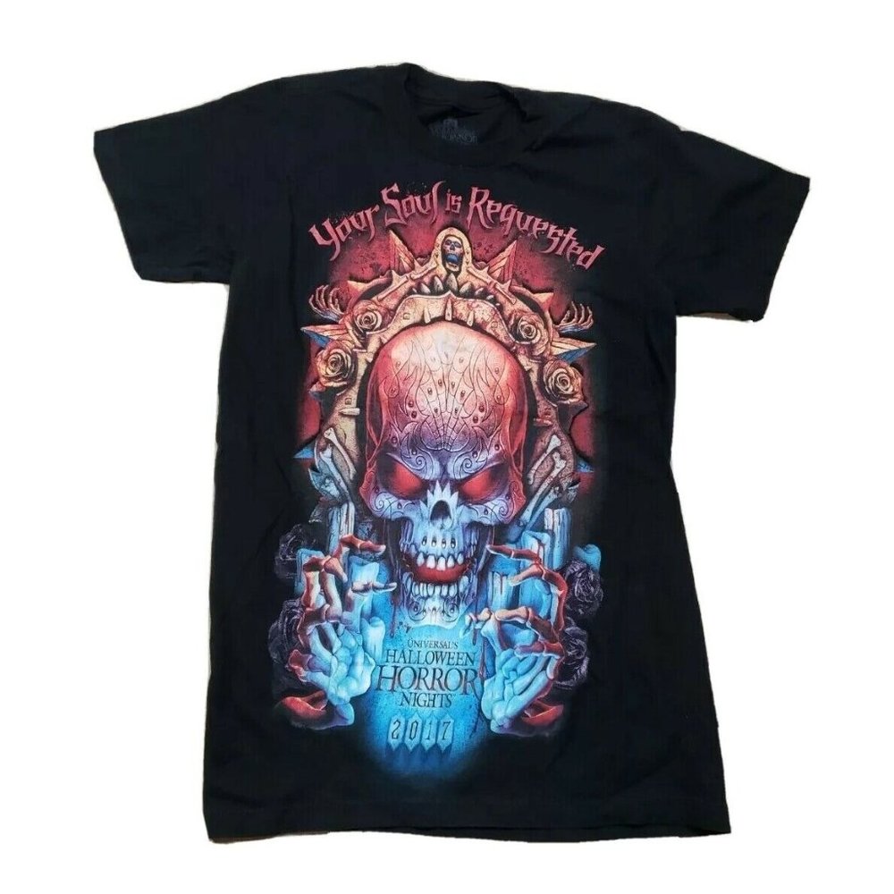 2017 Halloween Horror Nights Your Soul is Requested T-Shirt Adult XS Orlando